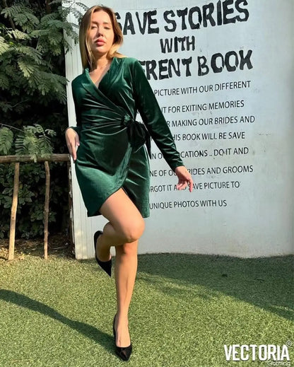 Dark Green Dress