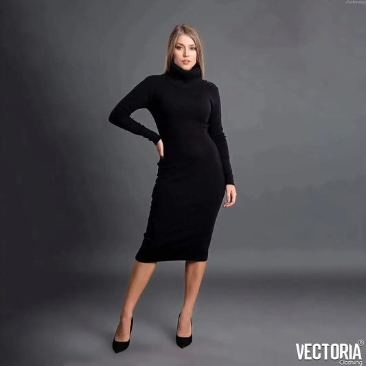 Elegant multicolored knitted dress for Any Occasion- (404)